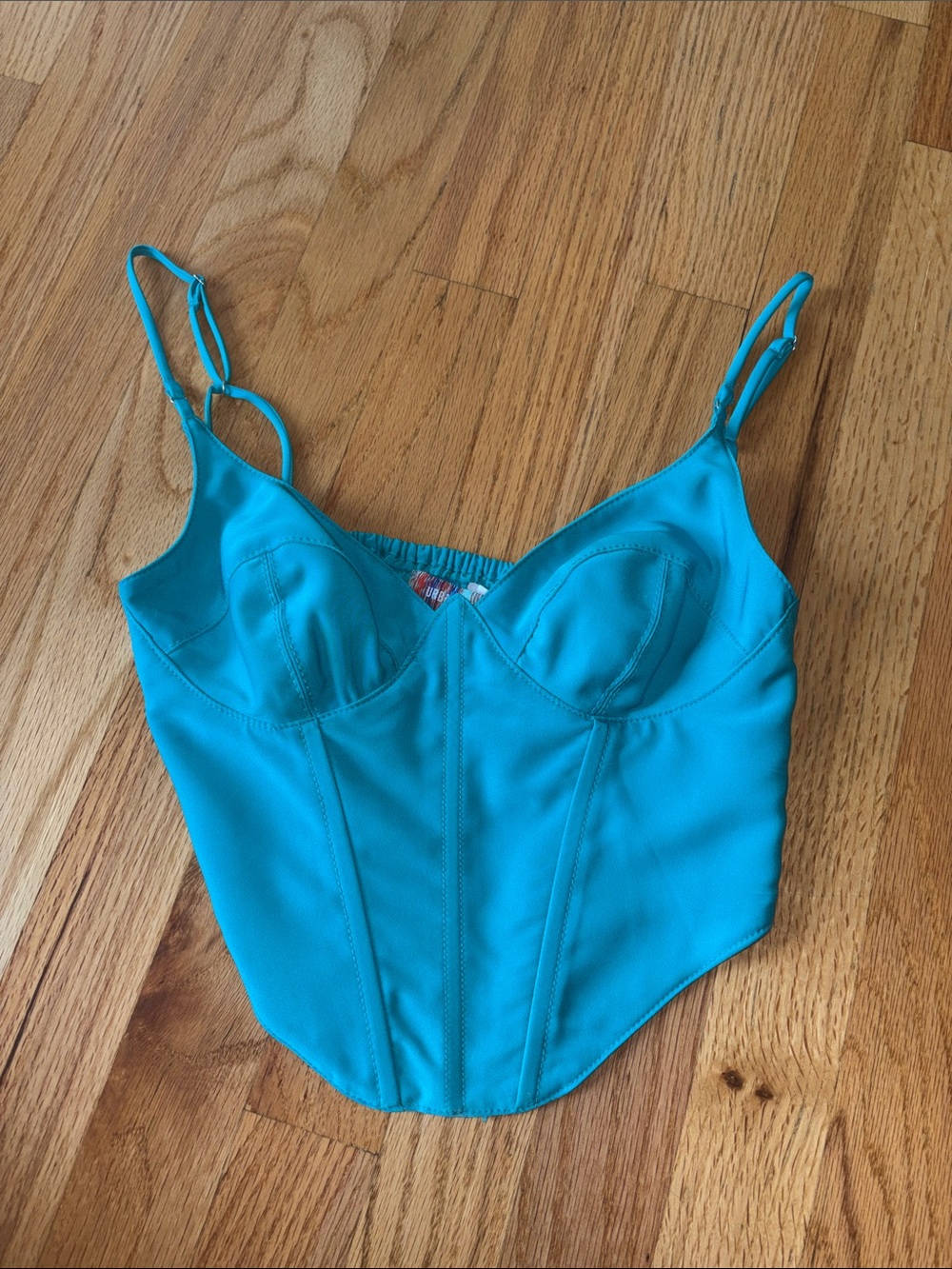 Urban Outfitters Turquoise Bustier Cami Top